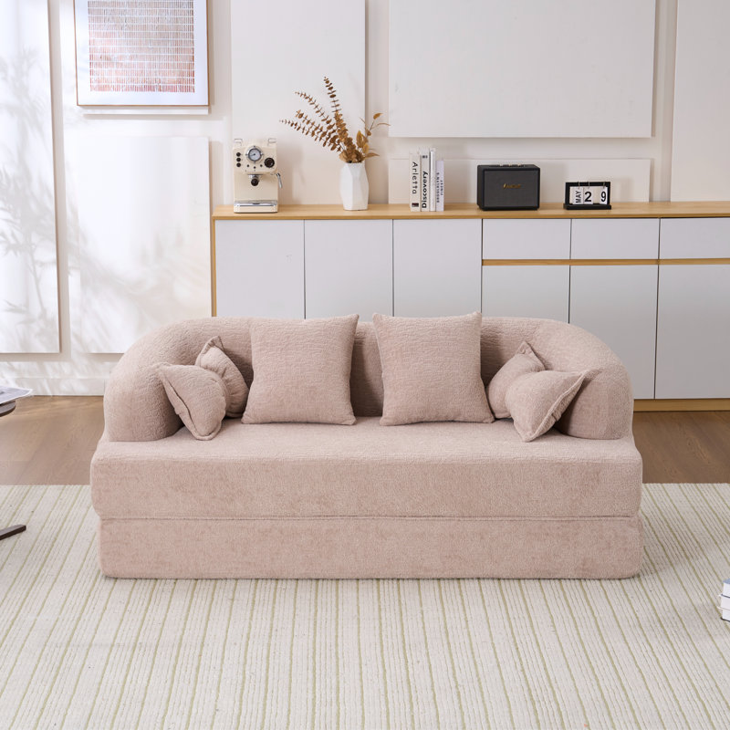 Canapé modulaire convertible 2 en 1 2 pièces, canapé incurvé reconfigurable 2 pièces Freely Reconfigurable, ensemble de canapés courbés multi-formes avec coussins décoratifs pour le salon