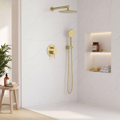Circular Shower Faucet with Rough-in Valve