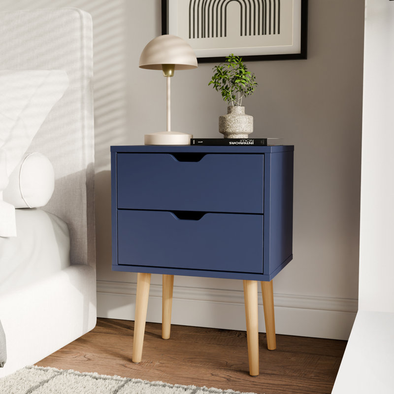 Lalani 40cm W Bedside Table, Nightshadow