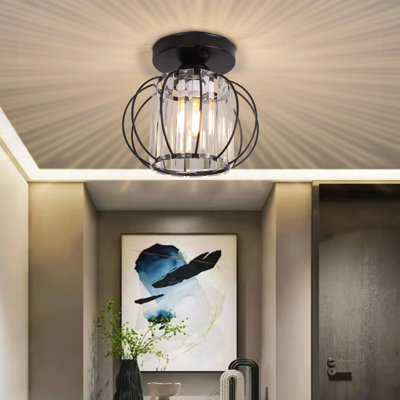 1 - Light Matte Black Chandelier Pendant