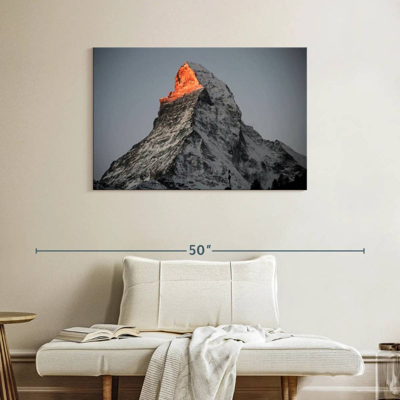 Hannes Zermatt Mountain Glow, H 26 po x l 39 po