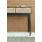 Rattan 2-Drawer Console Table - Black/Rattan