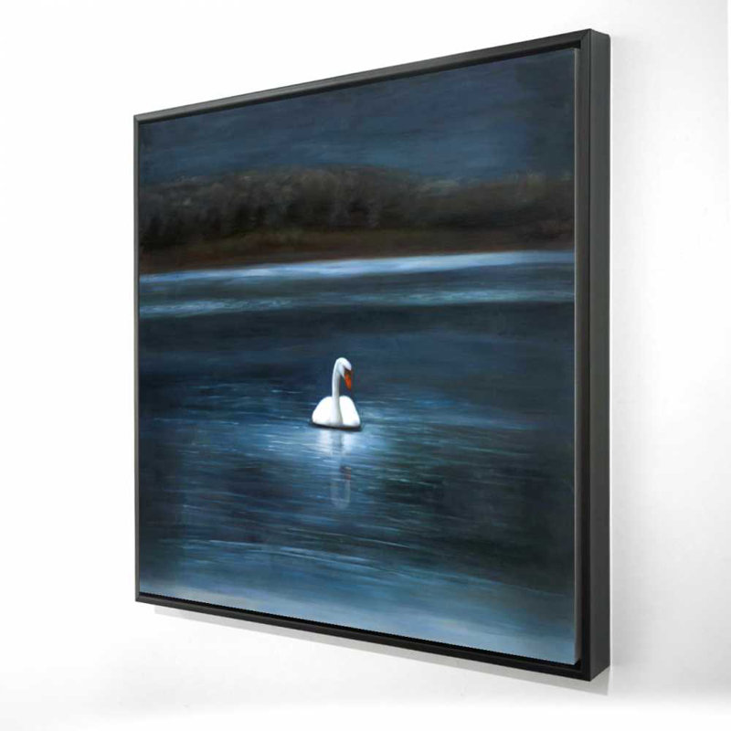«Beautiful Swan», toile encadrée | Décoration de chambre arbres arbres