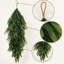 Lot de 2 guirlandes artificielles en pin Norfolk de 35 pouces en forme de larme avec boucles de suspension