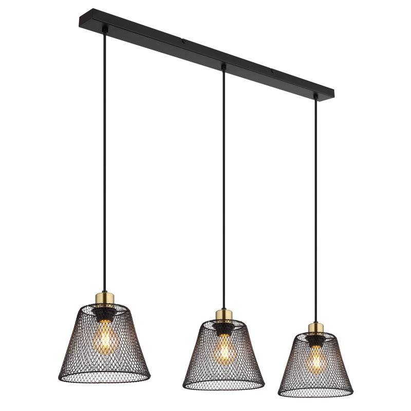 Ahmena 3 - Light Matte Black Pendant