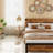 Bed Frame With Wood Headboard, Platform Bed Frame-107650425
