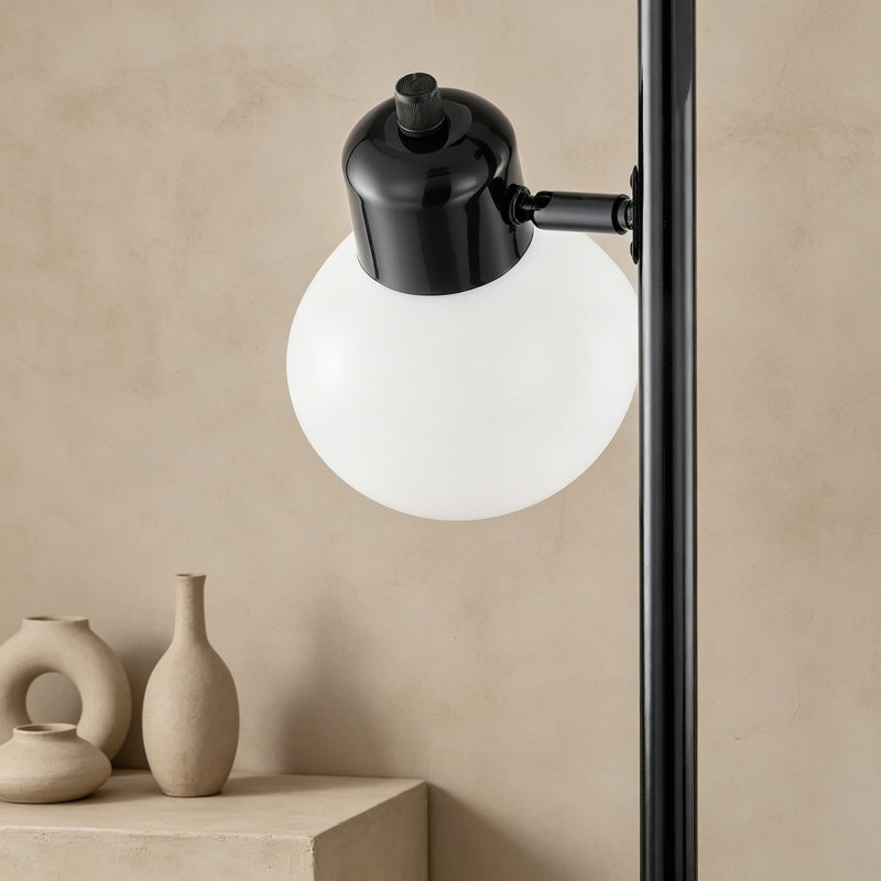 Lampe sur pied moderne avec 3 têtes rotatives réglables, grande lampe sur pied pour salon, chambre à coucher, bureau et lecture