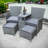 PARIS Companion Set with pull-out footstools including Cushions