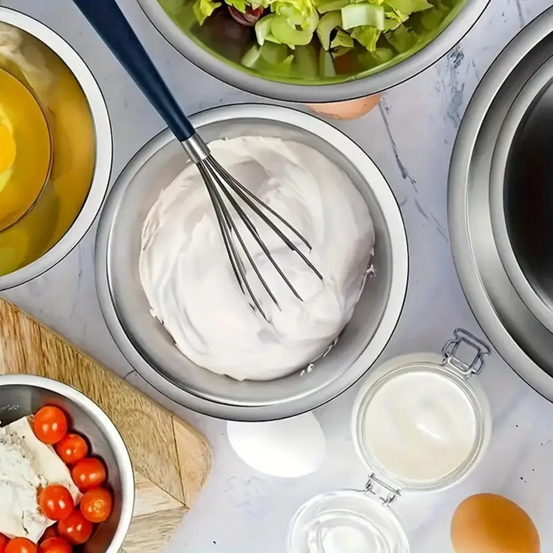 Stainless Steel Five-Piece Set Bowl