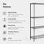 80 cm W Steel Adjustable Height Shelving Unit-66223280