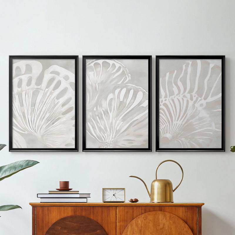 NAUTICAL Series XXIII - Toile tendue avec châssis sur mesure - 3 pièces, Noir, H 21 po x l 30 po