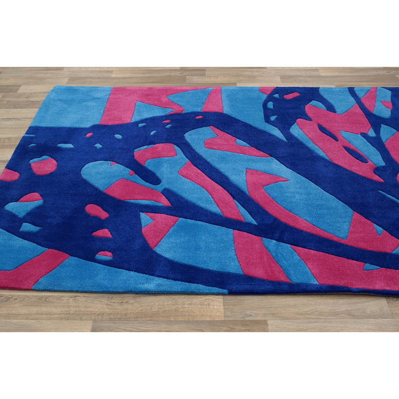 Tapis bleu Irmine, 7 pi 6 po x 9 pi 6 po