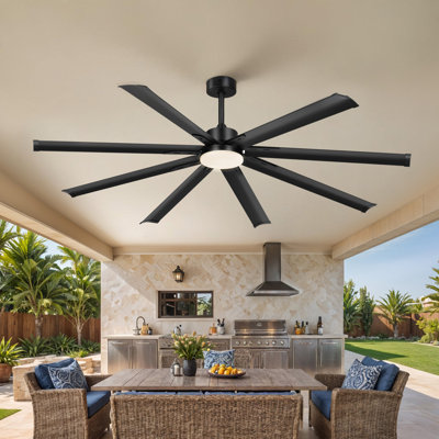 Lanh 80'' Ceiling Fan with LED Lights