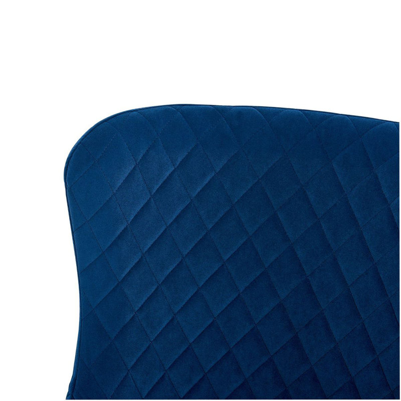 Chaise d'appoint 28 po Suanne, Bleu velours