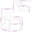 Fauteuil inclinable de massage vidaXL, dossier / repose-pieds réglable, tissu-97814348-121977066