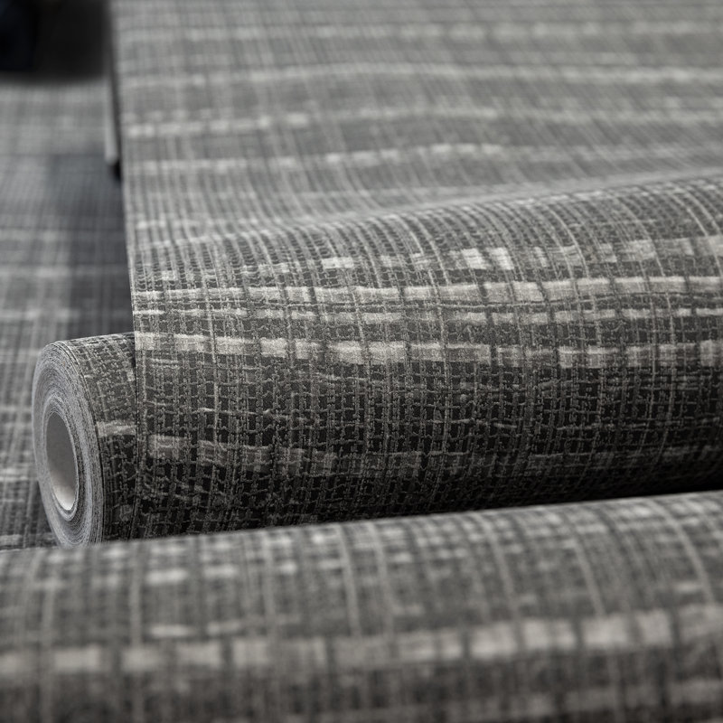 Pepper Fondo Wild Grass Effect Wallpaper Roll, Black