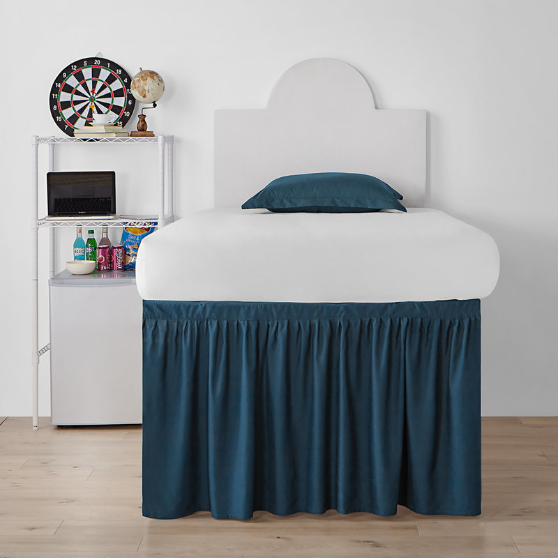 Tailored Bed Skirt, Nightfall Navy, 30"
