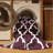Machine Washable Trellis Brown Area Rug-1684043782