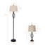 Ensemble de lampes de table et de plancher en fer forgé Gimbya avec interrupteur à 3 voies (ensemble de 3)-1160647181