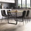 Dining Chairs Upholstered Velvet Fabric Seat Kitchen Dining Room Furniture, UKFR Certified-340277525-340277526