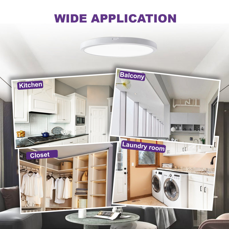 Keavi Plastic LED Flush Mount