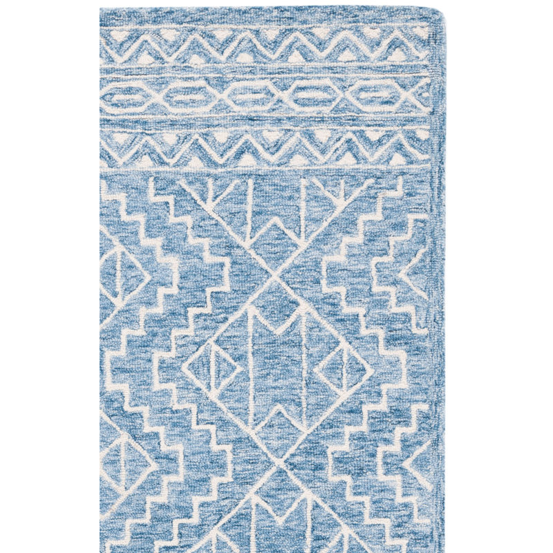 Metro Hand Tufted Wool And Cotton With Latex Southwestern Rug, Square 6'