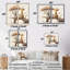 Giraffe And Elephant With Kids - Cream Canvas Prints-114713388-114713392-114713393