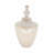 Stoneware Decorative Vase with Textured Design and Removable Lid - Modern Accent Piece-1371810033-1371810034