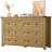 Jaretssi 6 - Drawer Double Dresser 42.7' W, Chest of Drawers with Metal Square Handle-1045722470