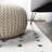 Pele Modern Geometric Dot Shag White/Gray Rug-705662100