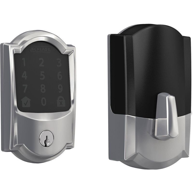 Encode Smart WiFi Deadbolt with Camelot Trim, Polished Chrome, Yes