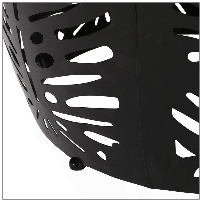 Metal End Table -Large, Black