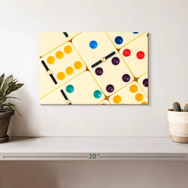 Dominos colorés Senne, H 8 po x l 12 po