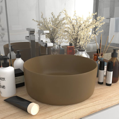 Belfry Bathroom Katha 400 mm L x 400 mm W Ceramic Circular Sink
