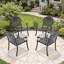 Ensemble de 4 chaises de patio en aluminium-824160712