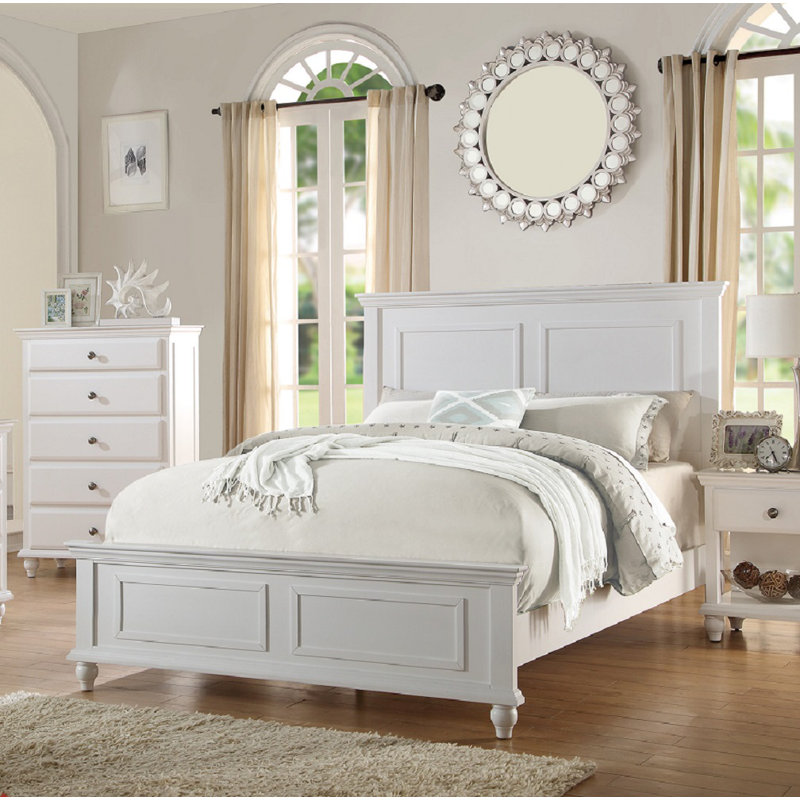 Standard Bed, White, California King