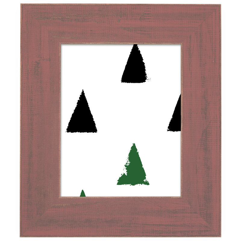 Cadre photo simple Lacona, Rouge, 11 po x 14 po