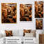 Palette d'automne brun - art mural singe-1368316948-1368316954