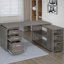 Bureau en L gris à 3 tiroirs Tona-826864124
