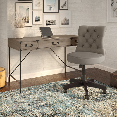Bureau d'écriture rectangulaire avec fauteuil Katia 2 pièces Katia