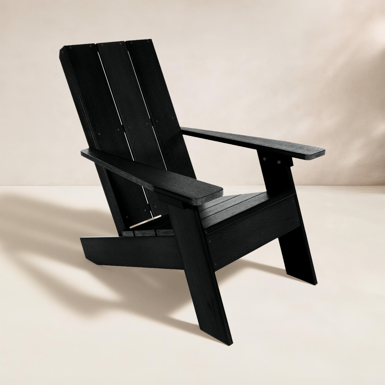 Outdoor Adirondack Set, Black