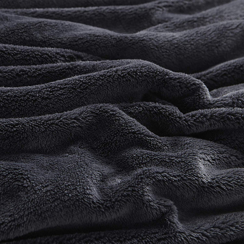 Other Items Coma Inducer Fleece Sheet Set, King Sheet Set + Fitted Sheet + 2 Pillowcases, Black
