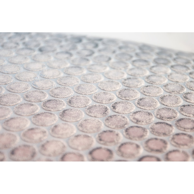 Dots Square Velvet Pillow Cover & Insert, 20"H x 20"W, Moonstone