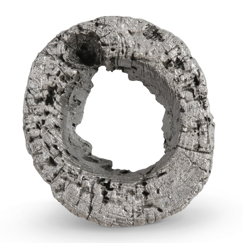 Cast Eroded Wood Circle Wall Décor