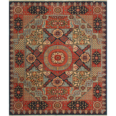 Jacque One-of-a-Kind 8'2" X 9'11" Wool Area Rug in Red