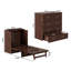 Commode escamotable Andriena avec matelas de 15 cm, rangement et chargeur intégré-327205590-327205591