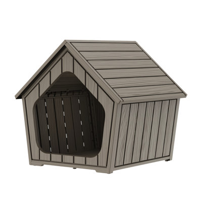 Maison de chat compacte et résistante aux intempéries, assemblage sans outil, abri extérieur robuste pour chats et petits chiens