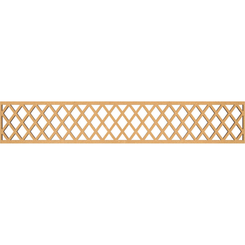 Moulure Manchester Fruster, H 8 po x l 46,625 po x P 0,375 po, Bois aggloméré brut