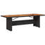 6 - Person Solid Wood Patio Dining Set Rectangular Table with Cushions Included