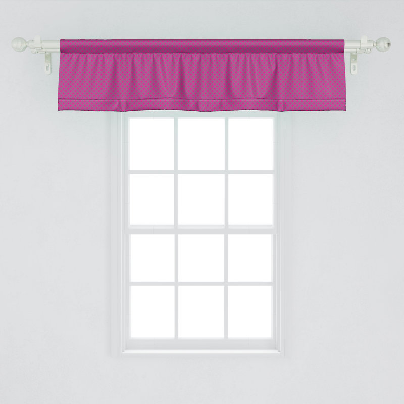 Ensemble de 2 cantonnières magenta et aubergine Ambesonne Magenta, L 42 po x L 12 po